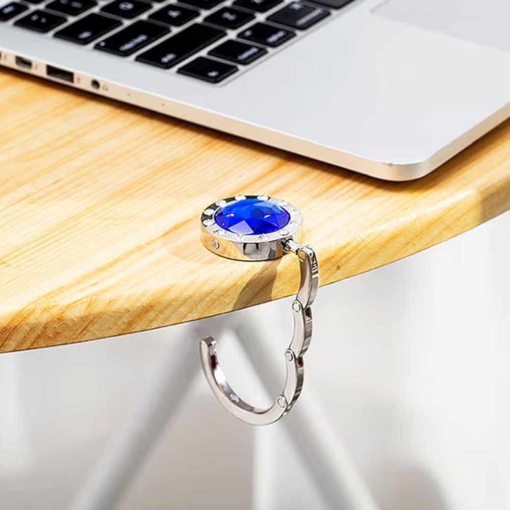 New Portable Rhinestone Bag Hooks Various Colors